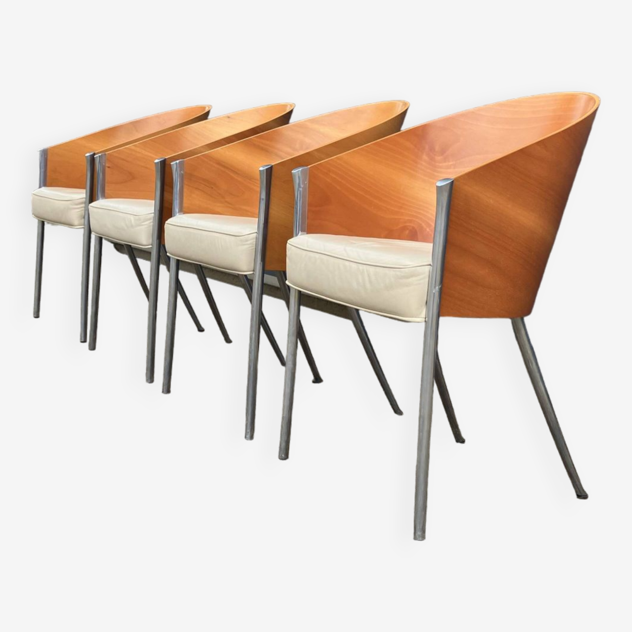 4x King Costes dining chairs, Philippe Starck, Aleph Driade | Selency