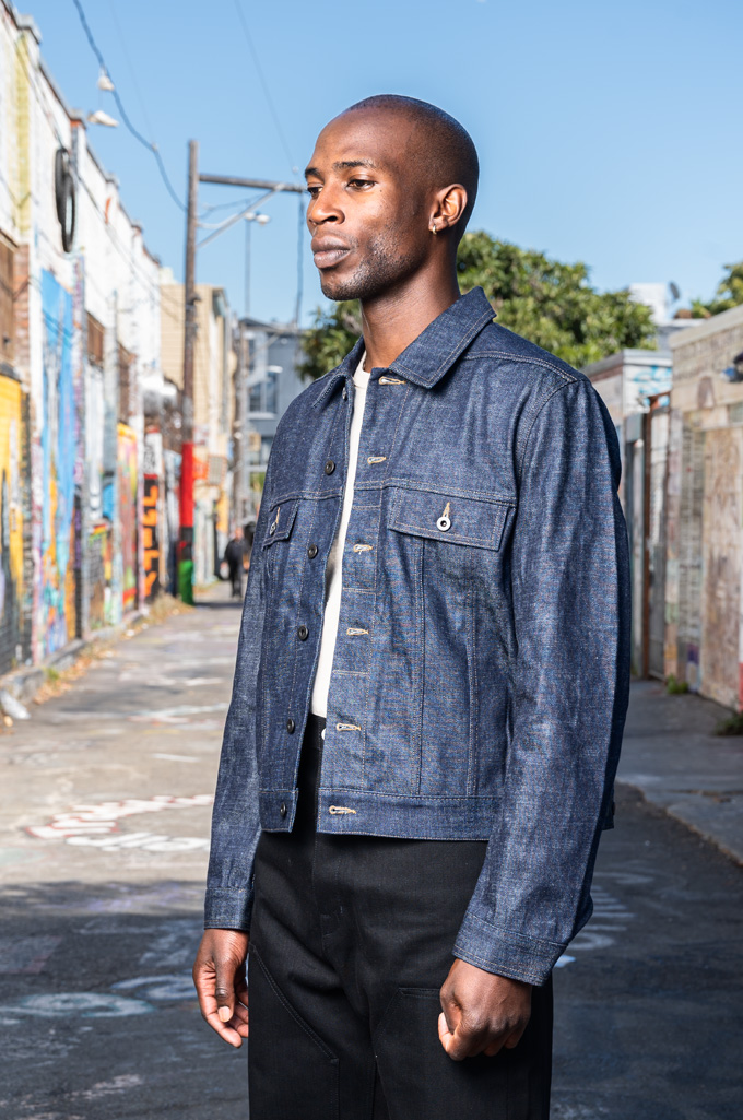 Rick Owens DRKSHDW Trucker Jacket - Made in Japan 14oz Indigo