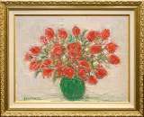 アンドレ・コタボ「赤いブーケ」油彩 P15号 :: 絵画買取・販売 - シバヤマ