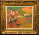 ヒロ・ヤマガタ「ベニスの運河」シルクスクリーン :: 絵画買取・販売