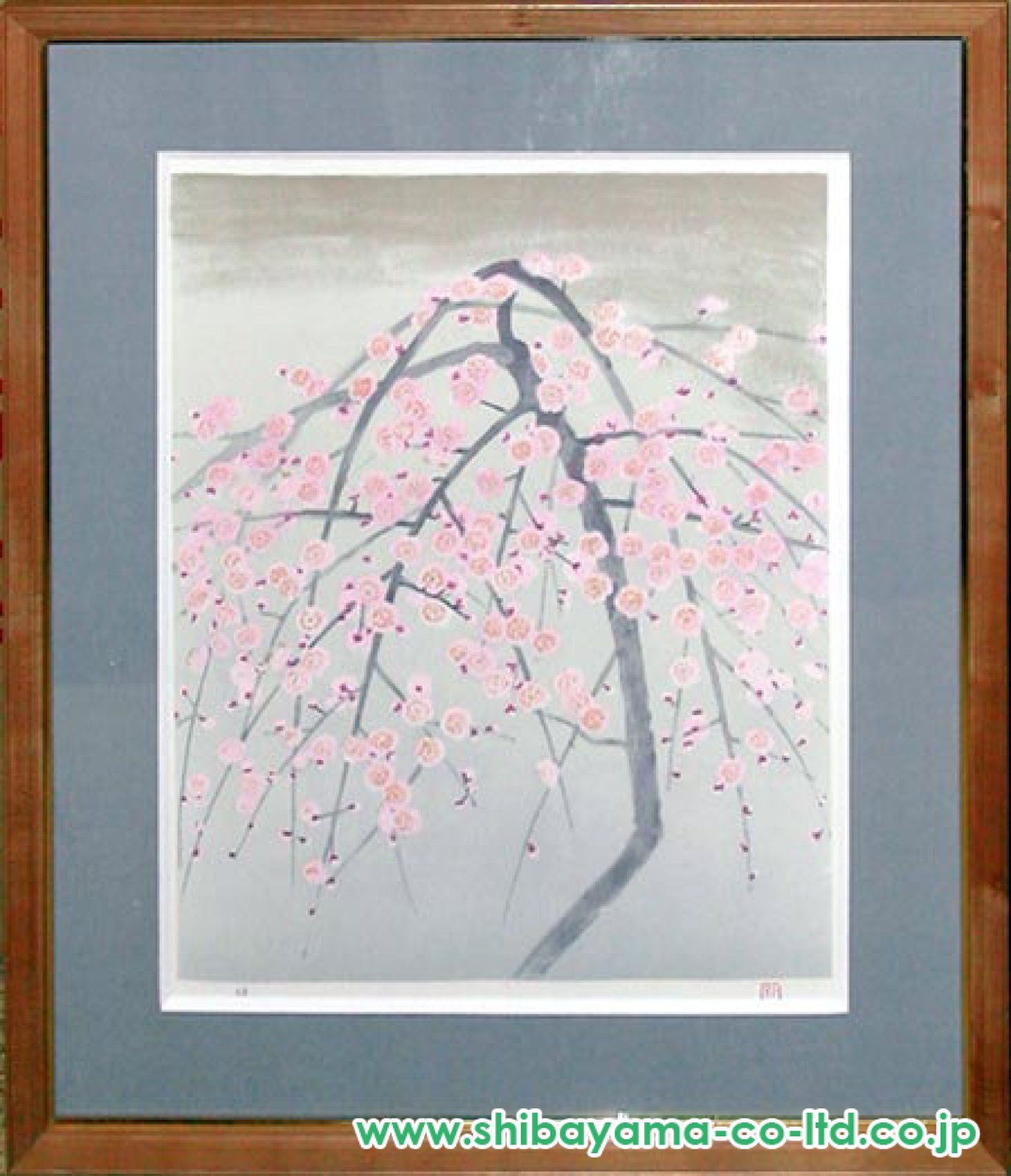 奥村土牛「紅白梅」リトグラフ :: 絵画買取・販売 - シバヤマ