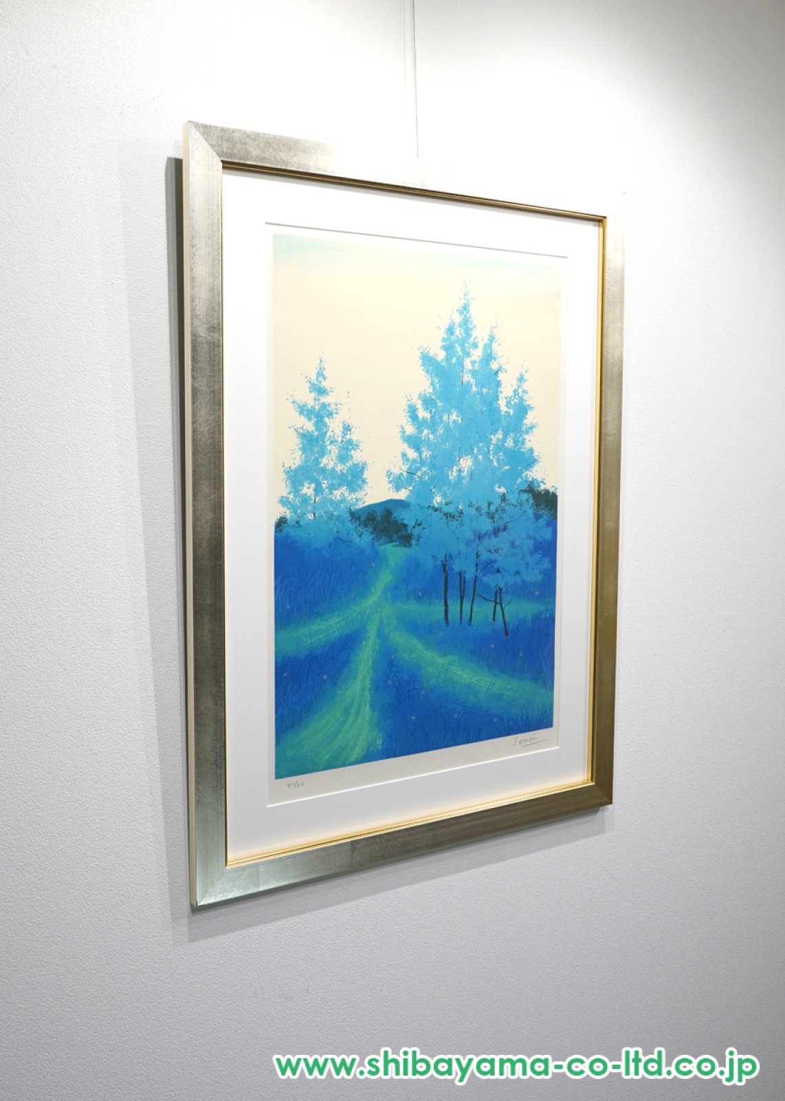 千住博「水の惑星 ＃6 風の道」リトグラフ :: 絵画買取・販売 - シバヤマ