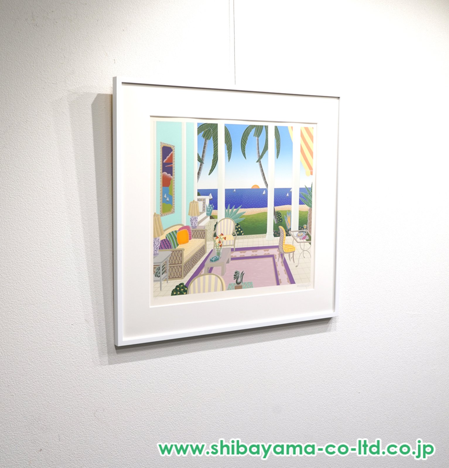 トーマス・マックナイト シルクスクリーン「パームビーチスイート