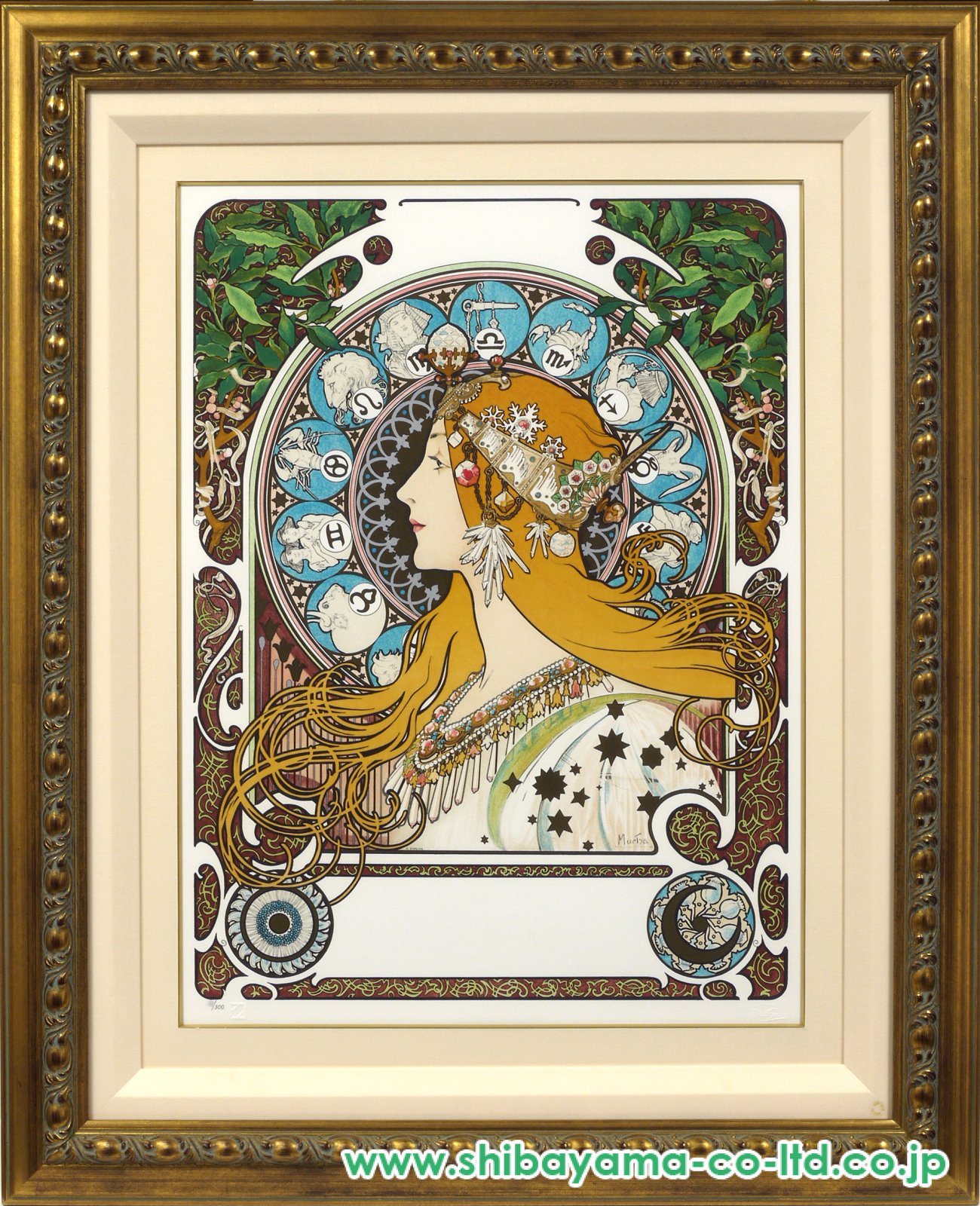 アルフォンス・マリア・ミュシャ「黄道十二宮 Zodiac ver.2 1900