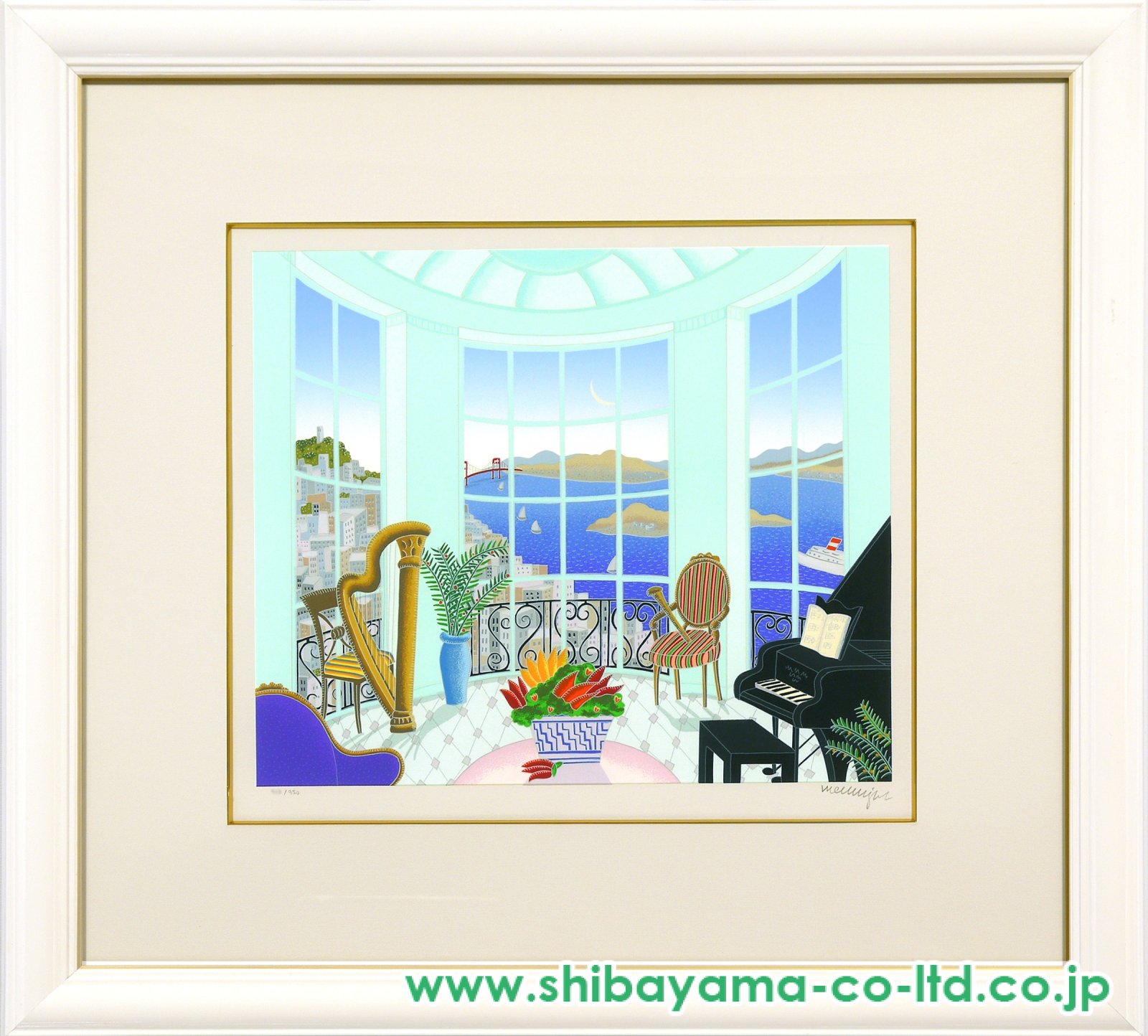 トーマス・マックナイト「ゴールデンゲートブリッジ」シルクスクリーン