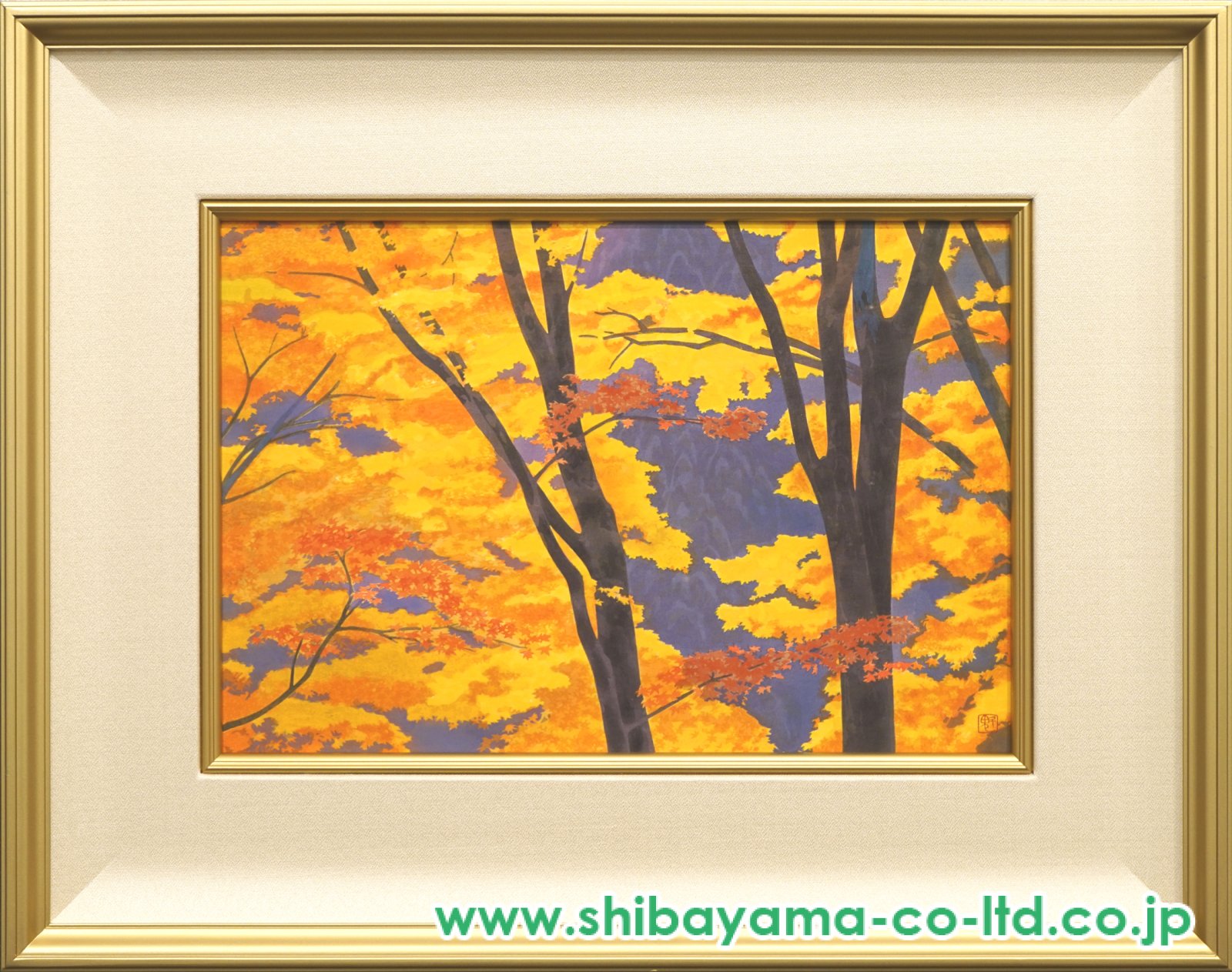 東山魁夷「京洛春秋より『照紅葉』」木版画 :: 絵画買取・販売 - シバヤマ