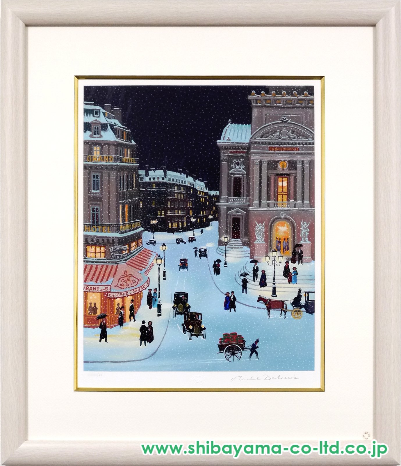 ミッシェル・ドラクロワ「パリの雪景色」2014ピース ミッシェル