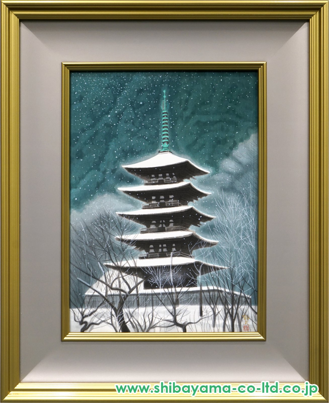 平山郁夫「結因の銀華」木版画 :: 絵画買取・販売 - シバヤマ