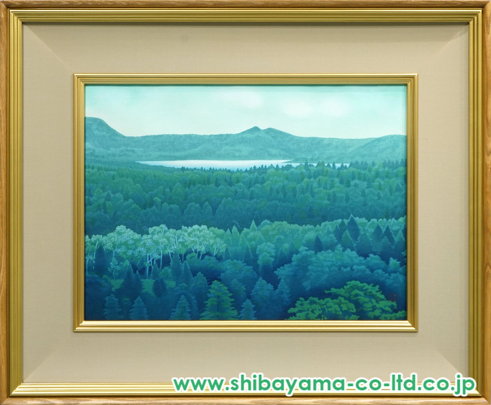 東山魁夷「山湖遠望」木版画 :: 絵画買取・販売 - シバヤマ