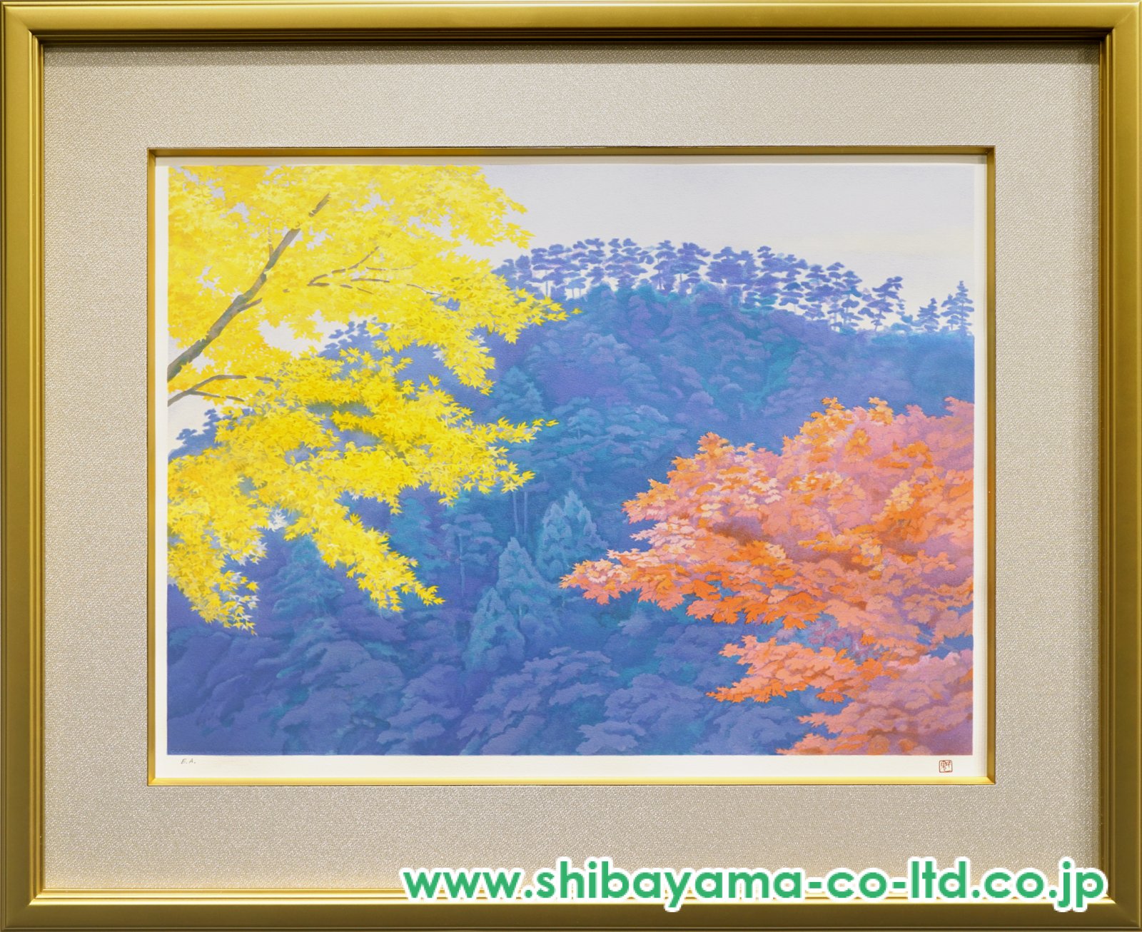 東山魁夷「秋彩」リトグラフ :: 絵画買取・販売 - シバヤマ