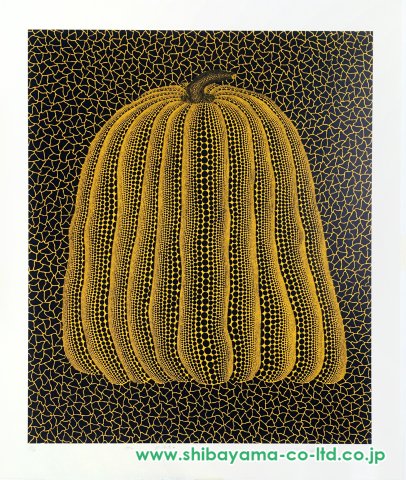 草間彌生「かぼちゃ（黄T）」シルクスクリーン :: 絵画買取・販売