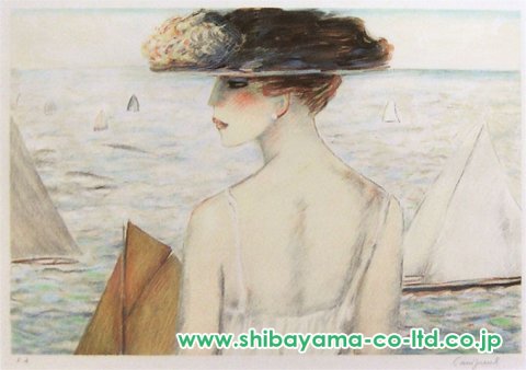 ジャン＝ピエール・カシニョール「レガッタ LA REGATE」リトグラフ