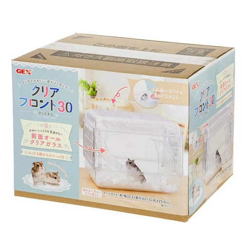 GEX クリアフロント30飼育セット(ケージ&敷材&給水器) ドワーフ