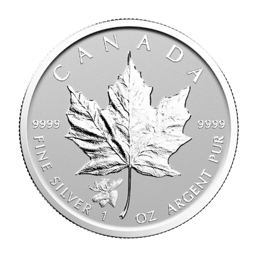1 oz 2017 Canadian Maple Leaf Moose Privy Reverse Proof Silver