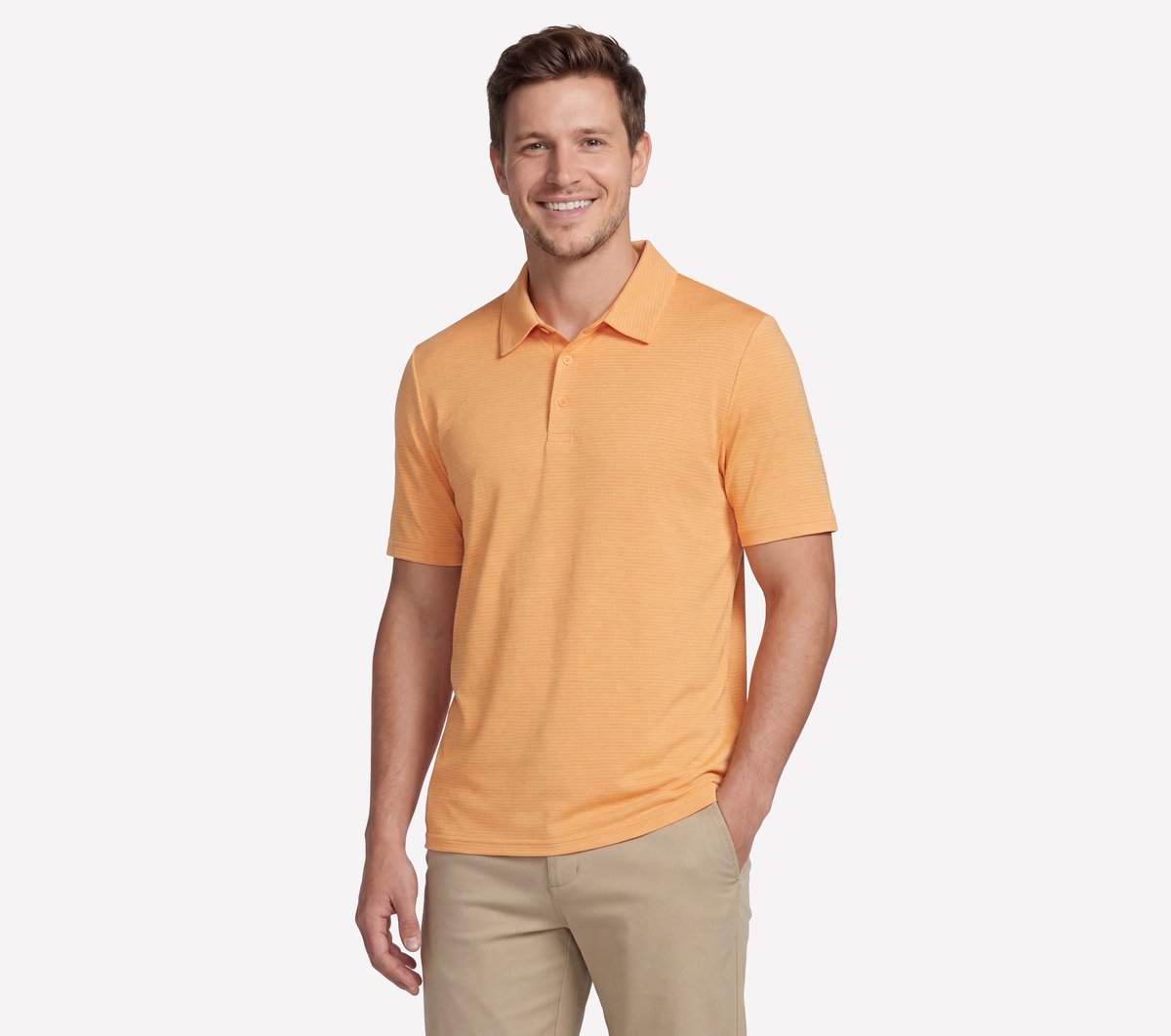 GO GOLF GO DRI All Day Stripe Polo