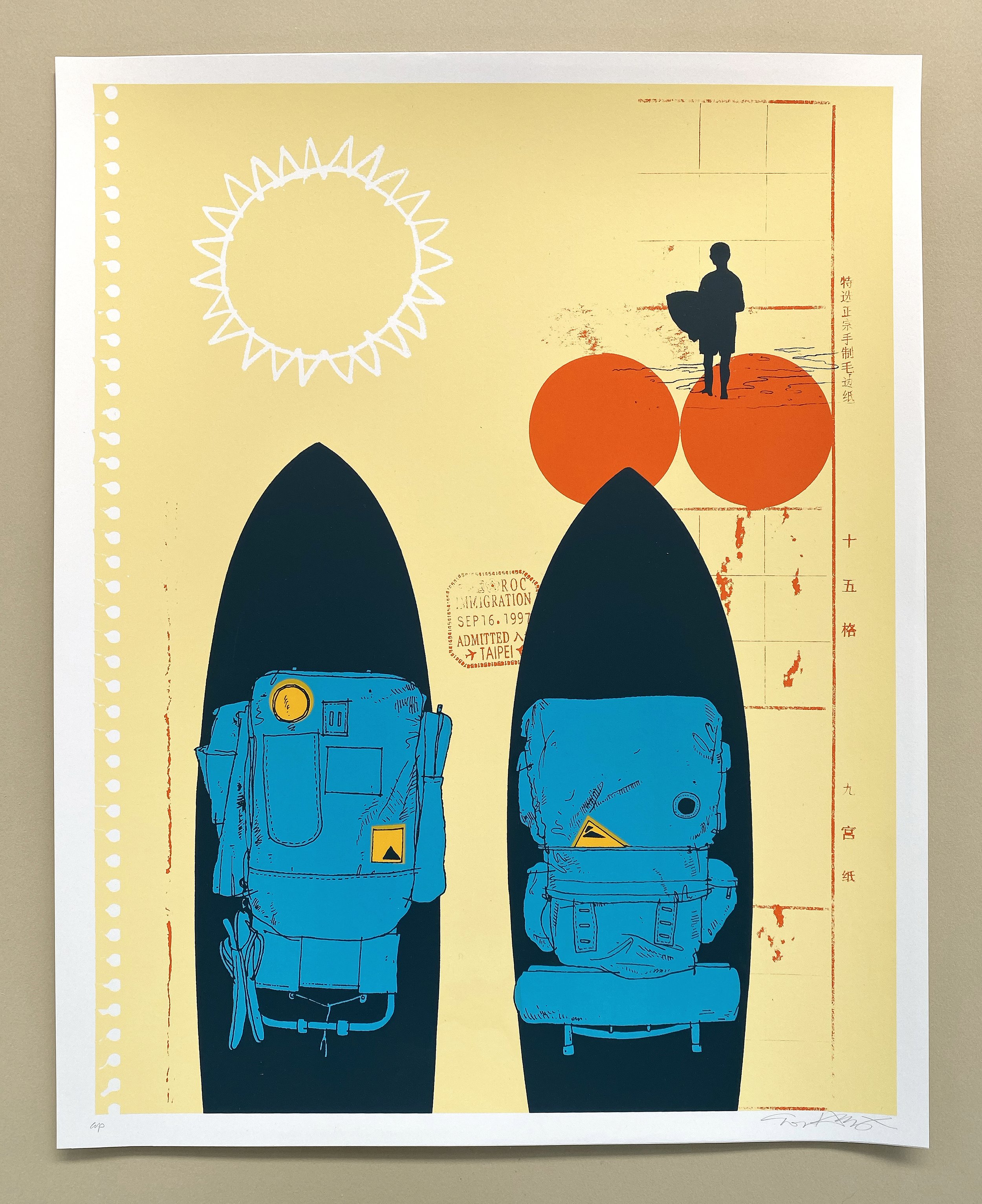 Evan Hecox Surfer's Journal illustration screen prints — Evan Hecox