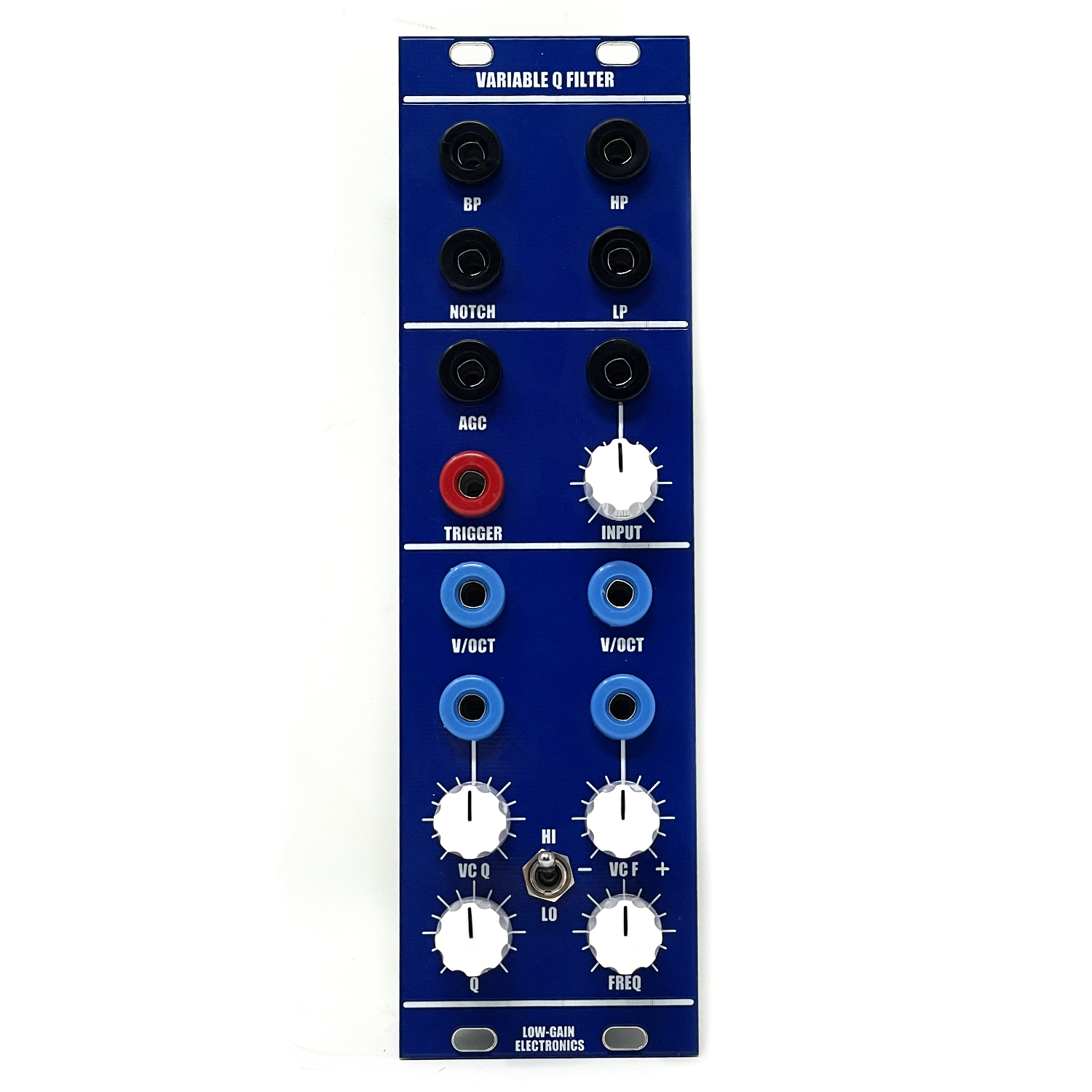 Variable Q VCF - Low-Gain Electronics - 4U Modular - Serge Modular