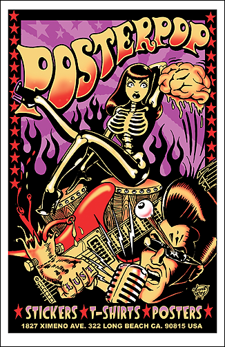 Poster Pop Silkscreen Kozik 1997 Promotional Poster — PosterPop.com