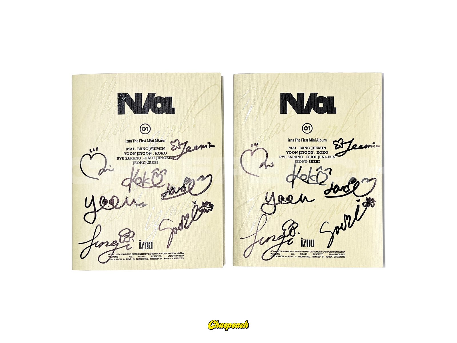 izna - N/a (iz ver.) SIGNED ALBUM — chaepeach