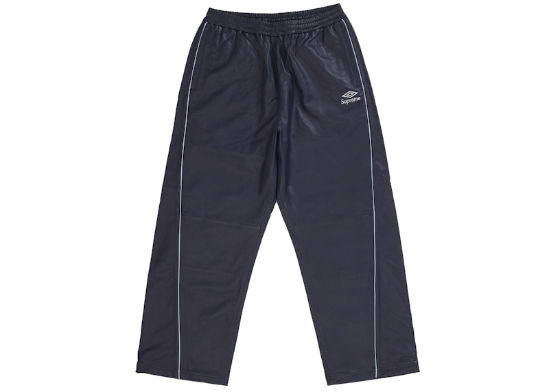 Supreme Umbro Leather Track Pant Navy メンズ - FW25 - JP