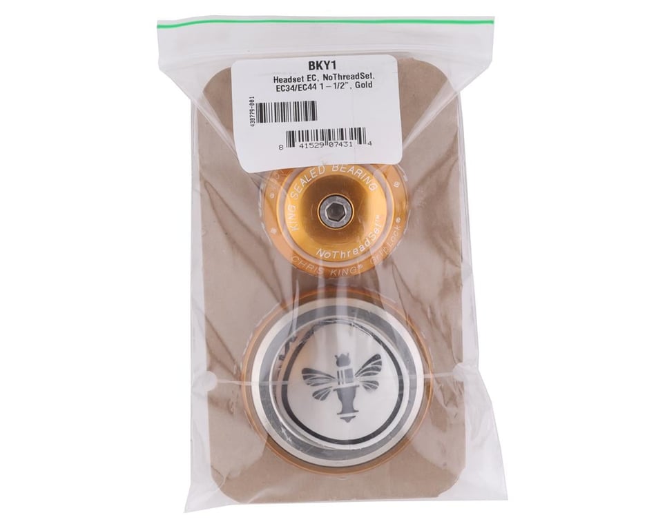 Chris King NoThreadSet Tapered Headset (Gold) (1-1/8