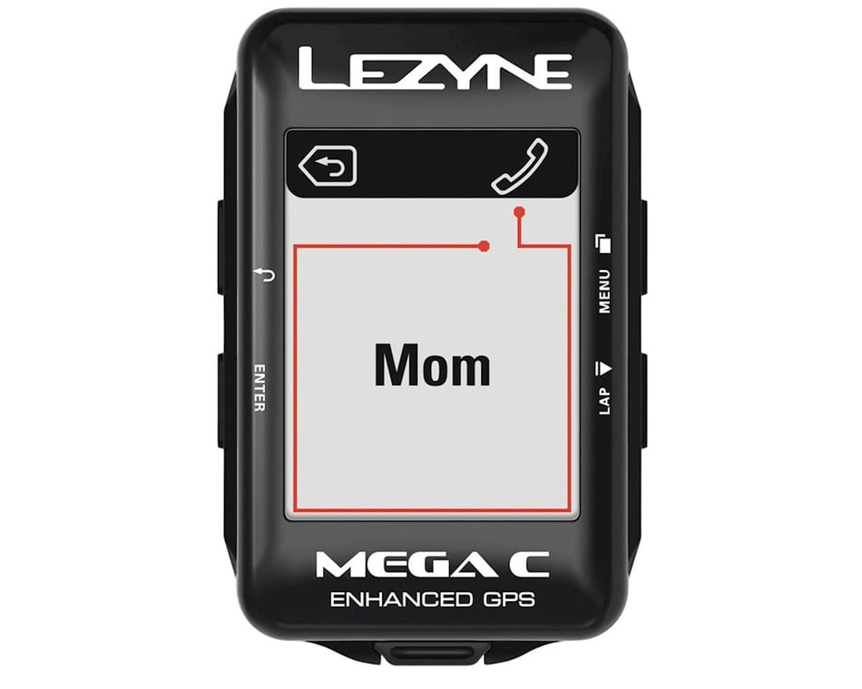 Lezyne Mega C GPS Computer Loaded Pack (Black) - Performance Bicycle