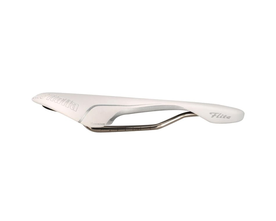 Selle Italia Flite Flow Saddle (White) (Titanium Rails