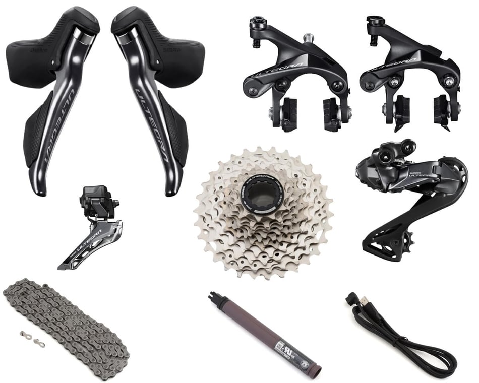 Shimano Ultegra R8150 Di2 Rim Brake Groupset (Black) (2 x 12 Speed