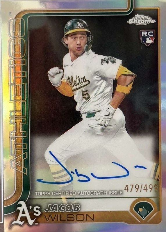 Jacob Wilson 2025 Topps Chrome #RA-JWI Rookie Autographs