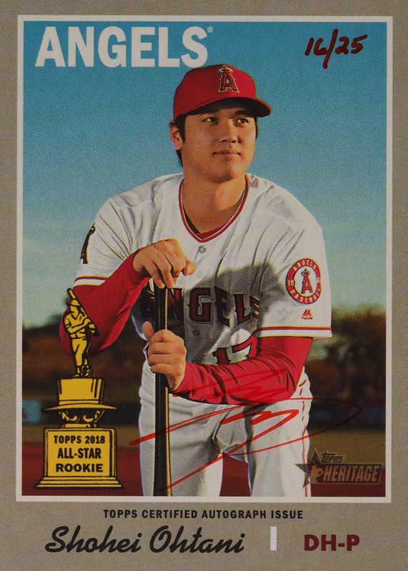 Shohei Ohtani 2019 Topps Heritage High Number #ROA-SO Real One