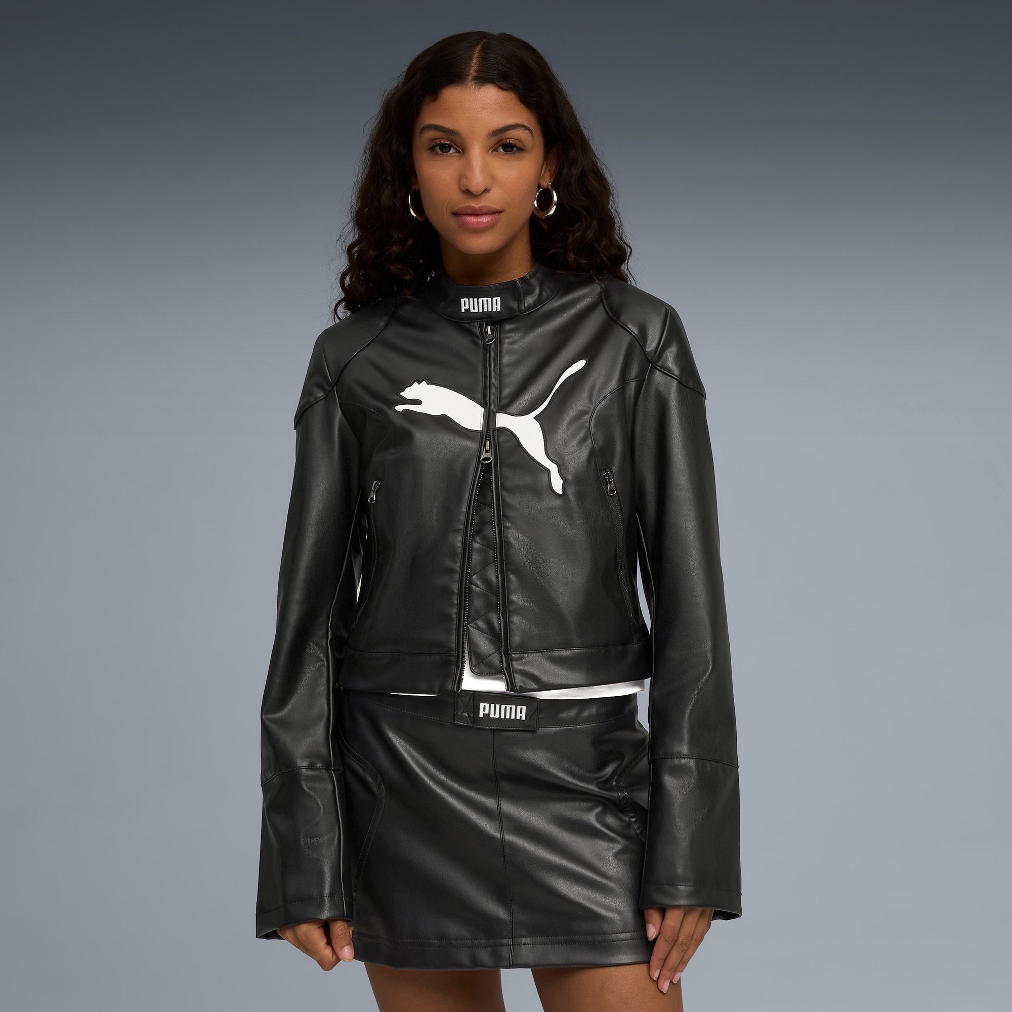 FUTURE.PUMA.ARCHIVE Women's Pleather Racer Jacket | PUMA
