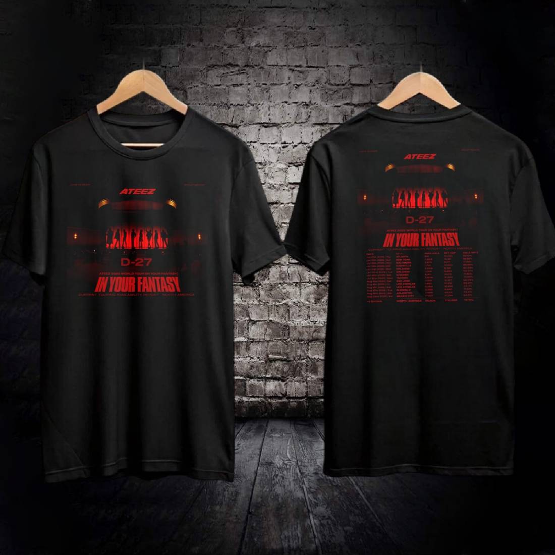 Ateez In Your Fantasy 2025 World Tour T-shirt - Ricardo Seco Shop