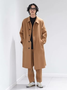 LA BOUCLE / ラブ―クル】ウールカシミヤ リバーコートを使った人気