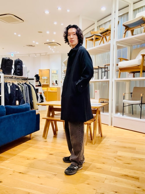 セール】ウールメルトンステンカラーコート（ステンカラーコート