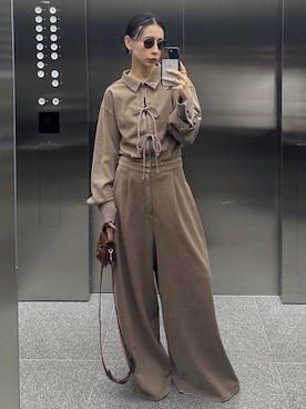 Ameriのオールインワン・サロペットを使った人気ファッション