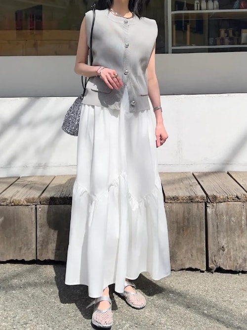 yuiさんコラボ ]バイアス切替えギャザースカート（スカート）｜KOBE