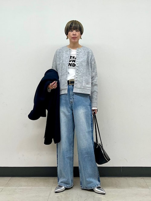 セール】SHIPS Primary Navy Label:メルトン リバー ステンカラー