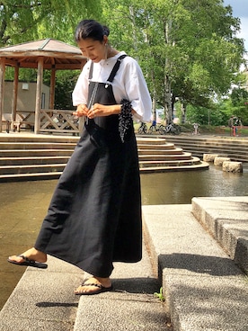 THE RERACS （ザ リラクス）＞エプロン ワンピース □□□を使った人気