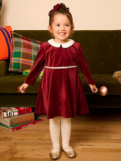 セール】【リンク】ベロアワンピース(キッズ)（ワンピース）｜petit