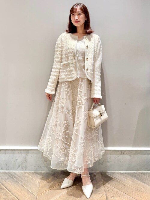 セール】ブラッシュドエンブロイダリースカート（スカート）｜CELFORD