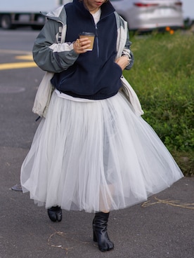 COMME des GARCONSのスカート（ホワイト系）を使った人気ファッション