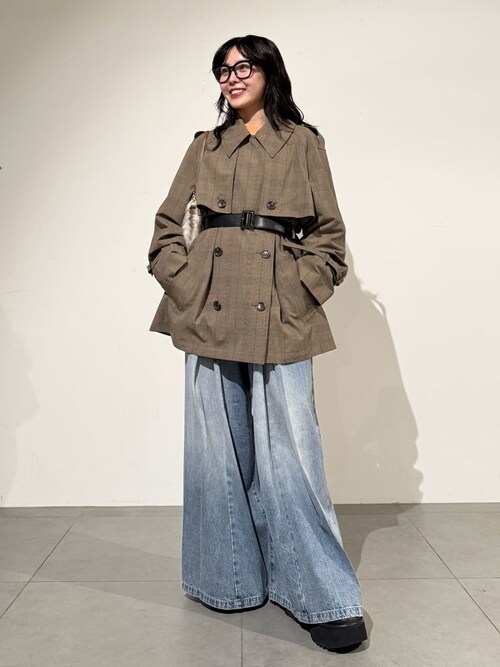 セール】ボックスタックワイドデニムパンツ（デニムパンツ）｜FRAY I.D