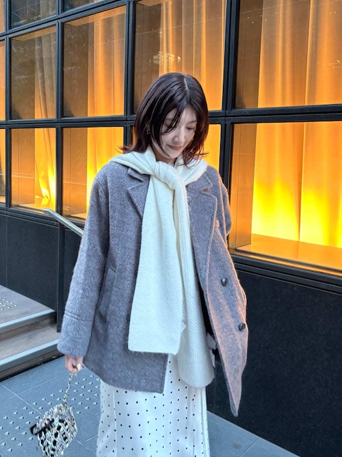 セール】オーバーサイズウールシャギージャコット（テーラード