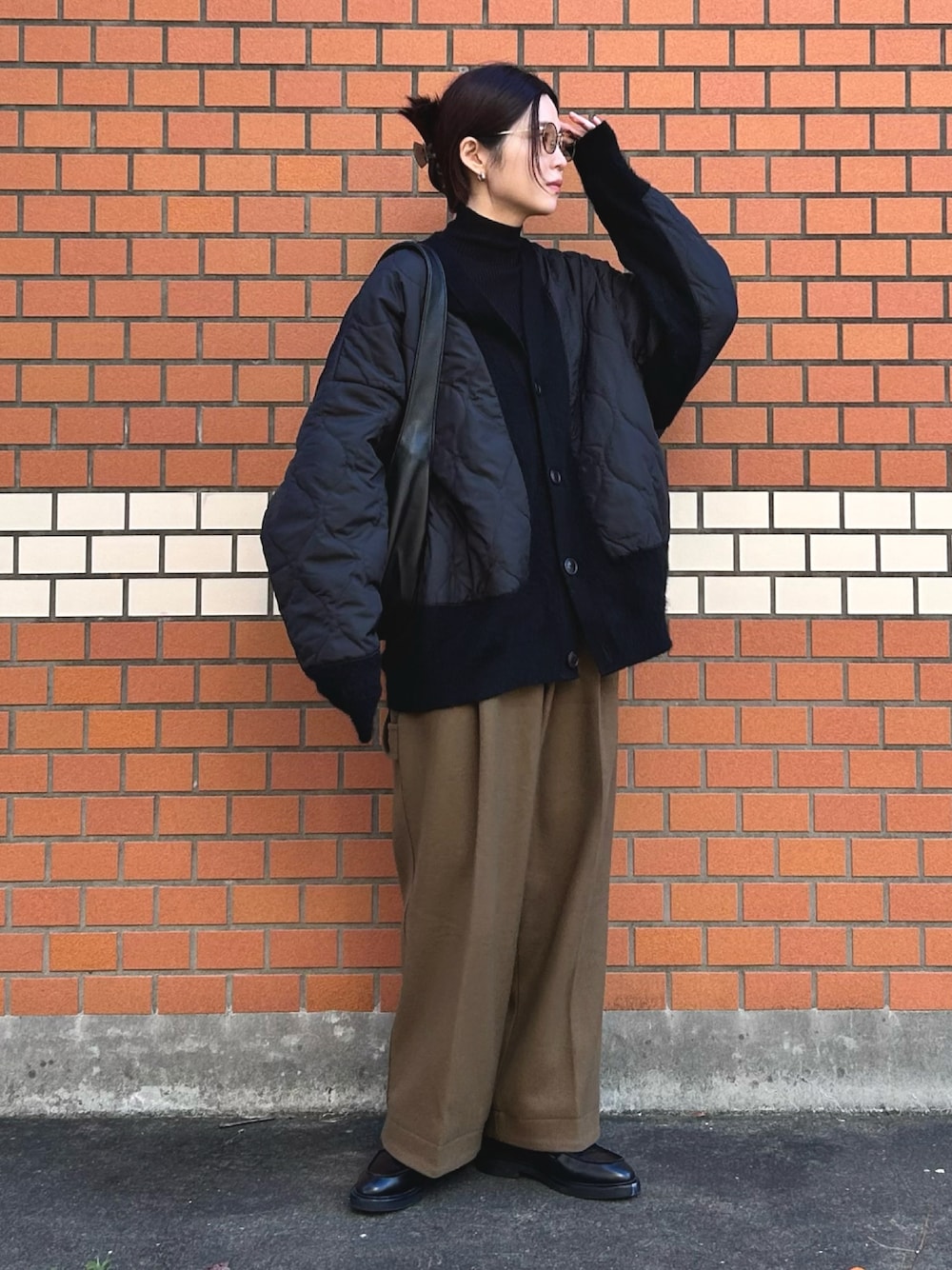 SOFTHYPHEN（ソフトハイフン）の「QUILTING MIX MOHAIR CARDIGAN