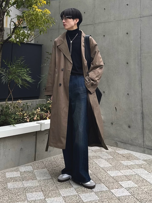 セール】loose double breasted trench coat / ルーズダブルブレスト