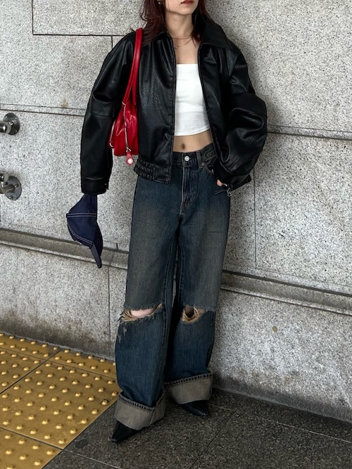 MOUSSY（マウジー） ブルゾン アウター 「25年AW新作」F/LEATHER