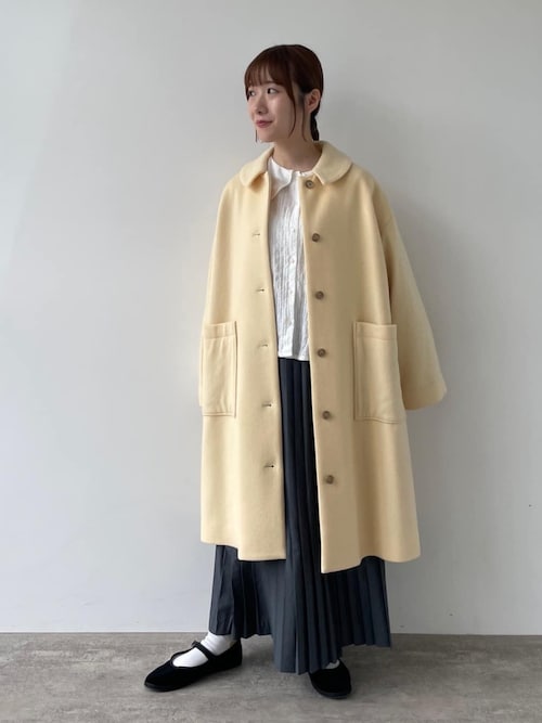 bulle de savonさんのステンカラーコートを使ったコーディネート