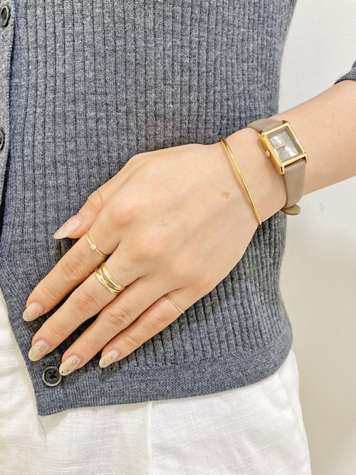 レイヤード] K10YG ボールチェーン リング（リング）｜ete（エテ）の