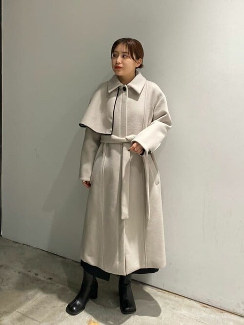 2wayハーフケープコート（ステンカラーコート）｜UNITED TOKYO