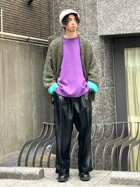 ユニセックスアイテム》ウールミックスループプライムオーバーチャン